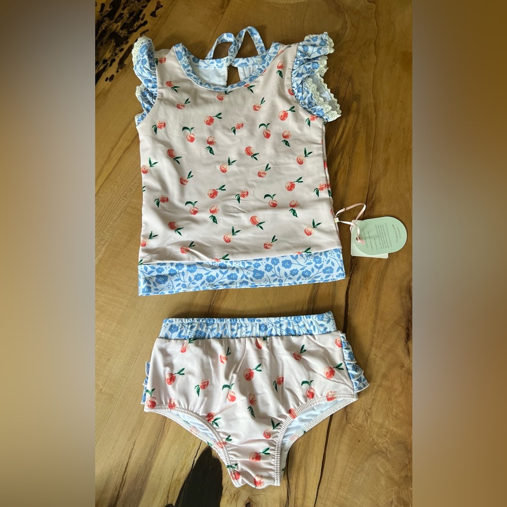 Peaches 🍑 Print Swim Set
